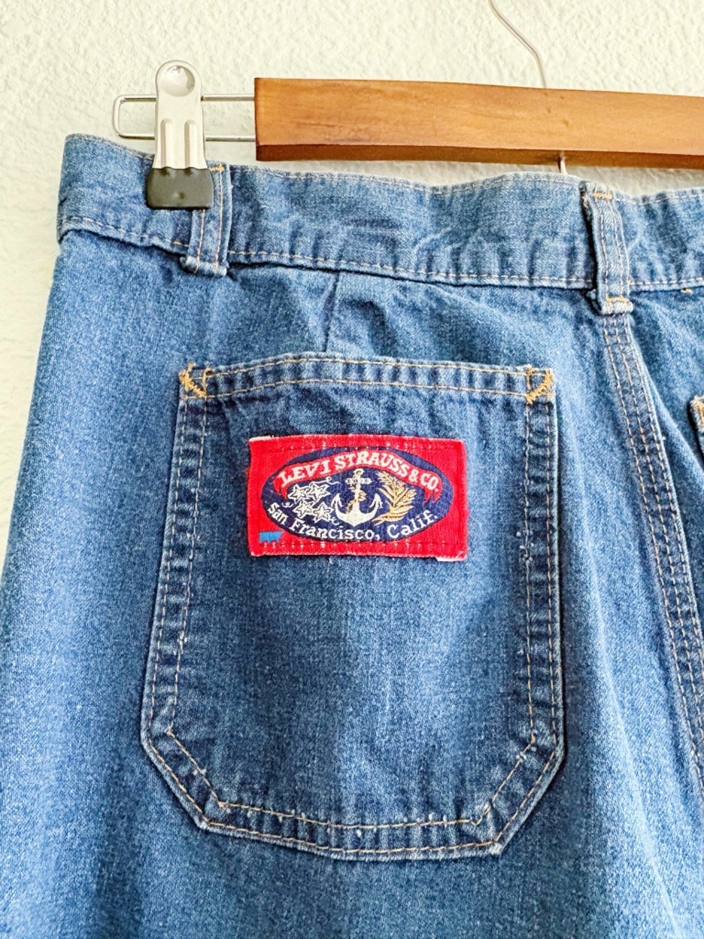 Vintage Levi’s Strauss High Rise Wide Leg Trouser Jeans Rare Vintage - Picture 7 of 11